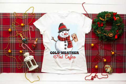 Cold Weather Hot Coffee PNG Sublimation Sublimation CraftLabSVG 