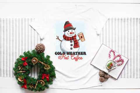 Cold Weather Hot Coffee PNG Sublimation Sublimation CraftLabSVG 
