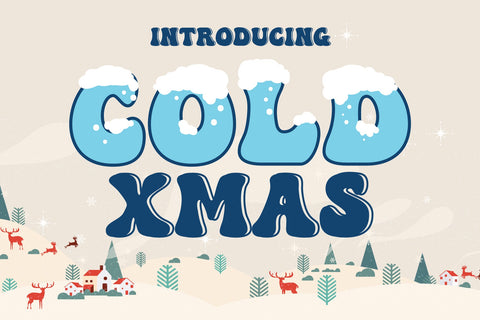 Cold Xmas Decorative Fonts Font Fox7 By Rattana 