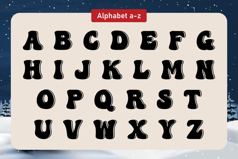 Cold Font Lettering Cold Xmas Decorative Fonts - So Fontsy