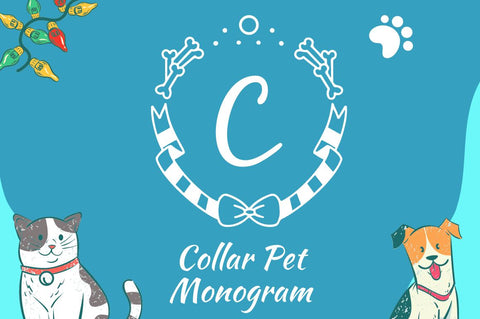 Collar Pet Monogram Font Attype studio 