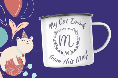 Collar Pet Monogram Font Attype studio 