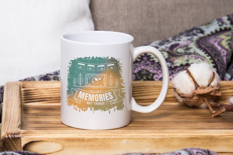 Collect Memories Not Things, Camping and Adventure PNG Background Sublimation SVG futivesvg 