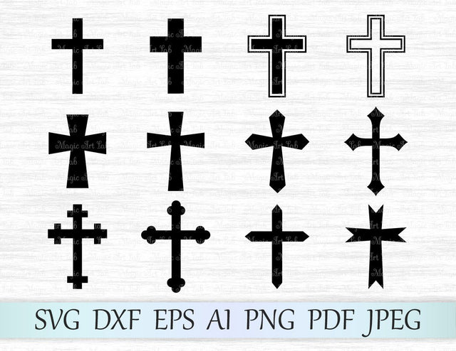 Collection of crosses SVG MagicArtLab 