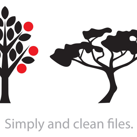 Collection of trees silhouettes SVG TribaliumArtSF 