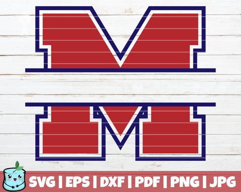 College Split Alphabet SVG MintyMarshmallows 
