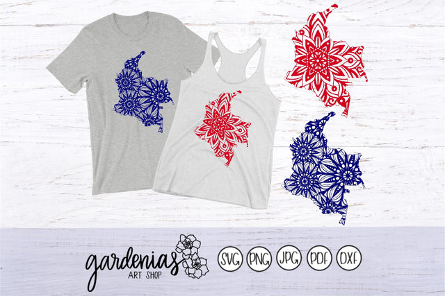 Colombia Mandalas SVG Gardenias Art Shop 