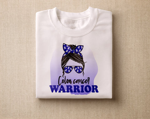Colon Cancer Awareness Sublimation Designs Bundle, 20 Designs, Colon Cancer Warrior PNG Files, Warriors Wear Blue PNG Sublimation HappyDesignStudio 