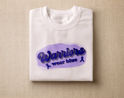 Colon Cancer Awareness Sublimation Designs Bundle, 20 Designs, Colon Cancer Warrior PNG Files, Warriors Wear Blue PNG Sublimation HappyDesignStudio 