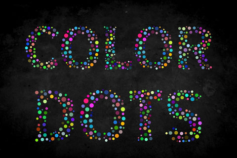 Color Dots Font Font ampersand 