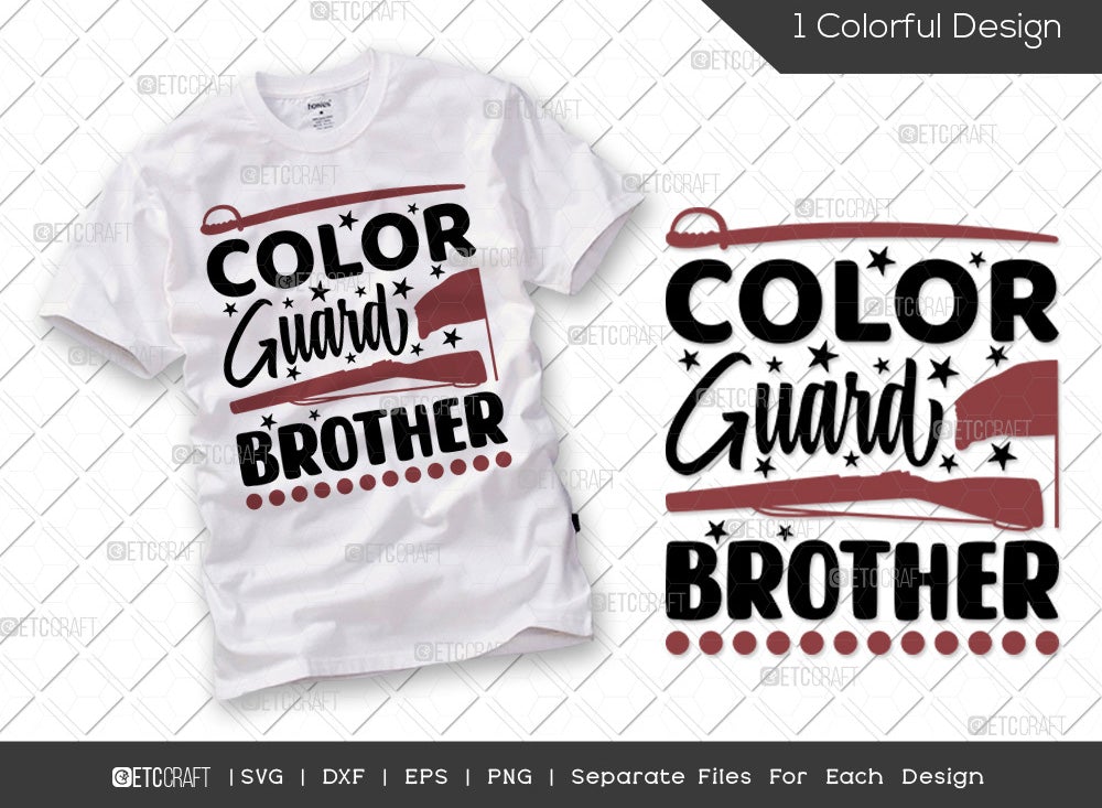 Color Guard Brother SVG Cut File | Band Family Svg | Color Guard Svg ...