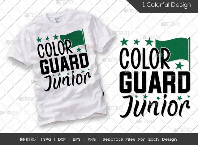 Color Guard Junior SVG Cut File | Color Guard Svg | Color Guard Rifle Svg | Marching Band Svg | Color Guard Flag Svg | Winter Guard Svg | Color Guard Quote SVG ETC Craft 