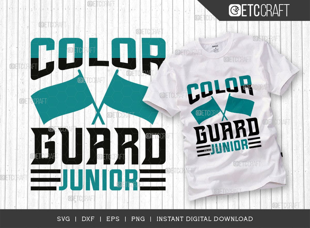 Color Guard Junior SVG Cut File, Marching Band Svg, Color Guard Svg ...