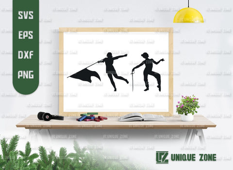 Color Guard SVG Bundle, Marching Band Svg, Color Guard Mom Svg, Female Color Guard, Color Guard Flag SVG Unique Zone 