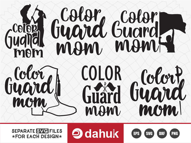 Color Guard SVG, Color Guard Mom SVG, Marching Band Svg, SVG Cutting files for all of your crafting work SVG dahukdesign 