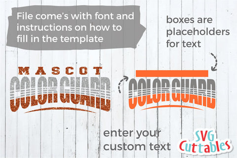 Color Guard SVG | Color Guard Template 001 SVG Svg Cuttables 