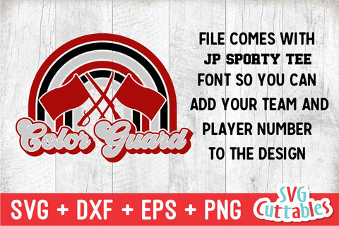 Color Guard SVG | Color Guard Template 0012 SVG Svg Cuttables 