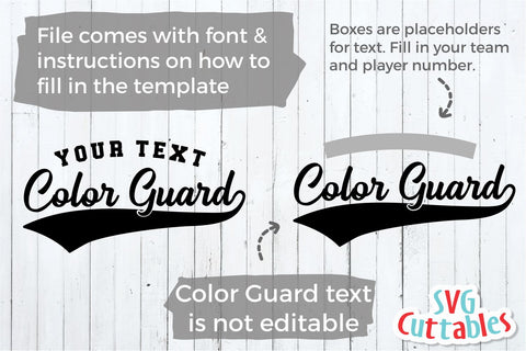 Color Guard SVG | Color Guard Template 0013 SVG Svg Cuttables 