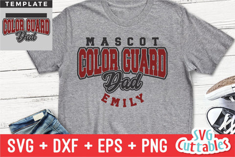 Color Guard svg - Color Guard Template 0015 - svg - dxf - eps - png - Cut File - Silhouette - Cricut - Digital Download SVG Svg Cuttables 