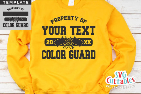 Color Guard svg - Color Guard Template 0016 - svg - dxf - eps - png - Cut File - Silhouette - Cricut - Digital Download SVG Svg Cuttables 