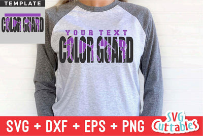 Color Guard svg - Color Guard Template 002 - svg - dxf - eps - png - Cut File - Silhouette - Cricut - Digital Download SVG Svg Cuttables 