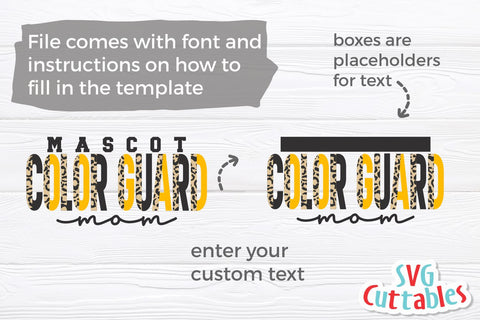 Color Guard SVG | Color Guard Template 006 SVG Svg Cuttables 