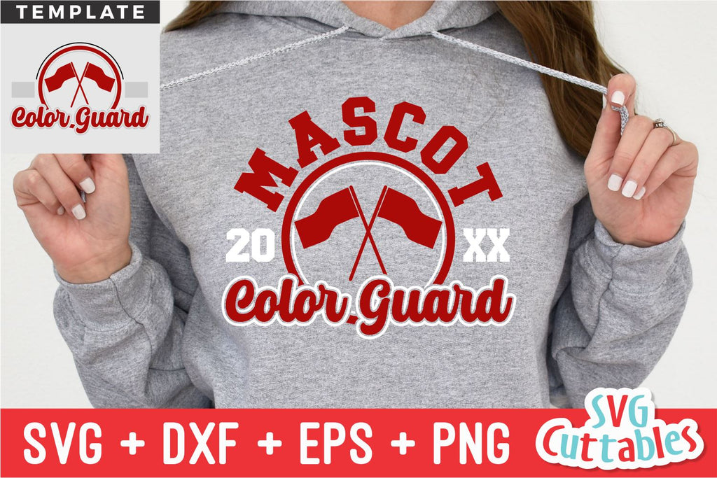 Color Guard SVG | Color Guard Template 008 - So Fontsy