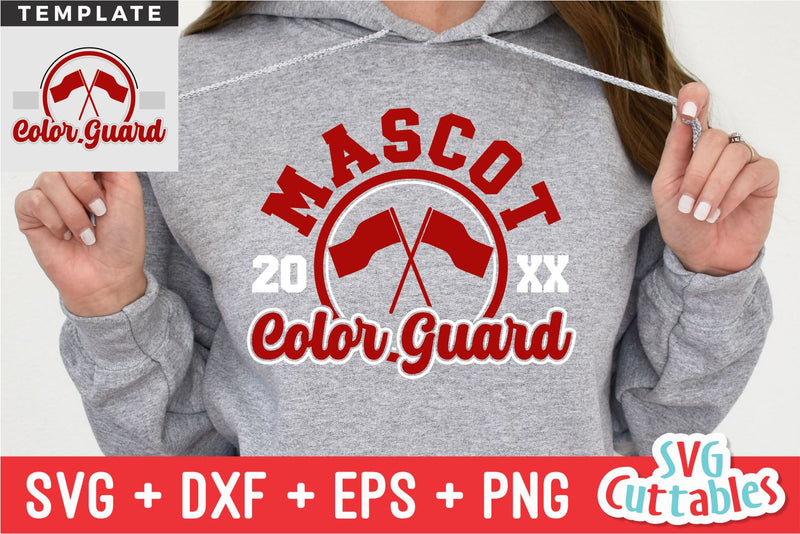 Color Guard SVG | Color Guard Template 008 - So Fontsy