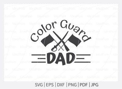 Color Guard SVG File, Color Guard Dad SVG, Marching Band Svg, Band Family SVG, Flag twirler, svg, dxf, png, jpg SVG Dinvect 