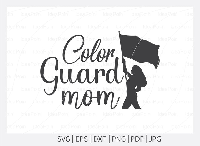 Color Guard SVG File, Color Guard mom SVG, Marching Band Svg, Band Family SVG, Flag twirler, svg, dxf, png, jpg SVG Dinvect 