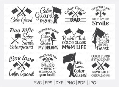 Color Guard SVG File, Marching Band svg, Color Guard Flag Svg, Band Family SVG, Colorguard Svg, Color Guard Mom, Color Guard Dxf, Marching SVG Dinvect 