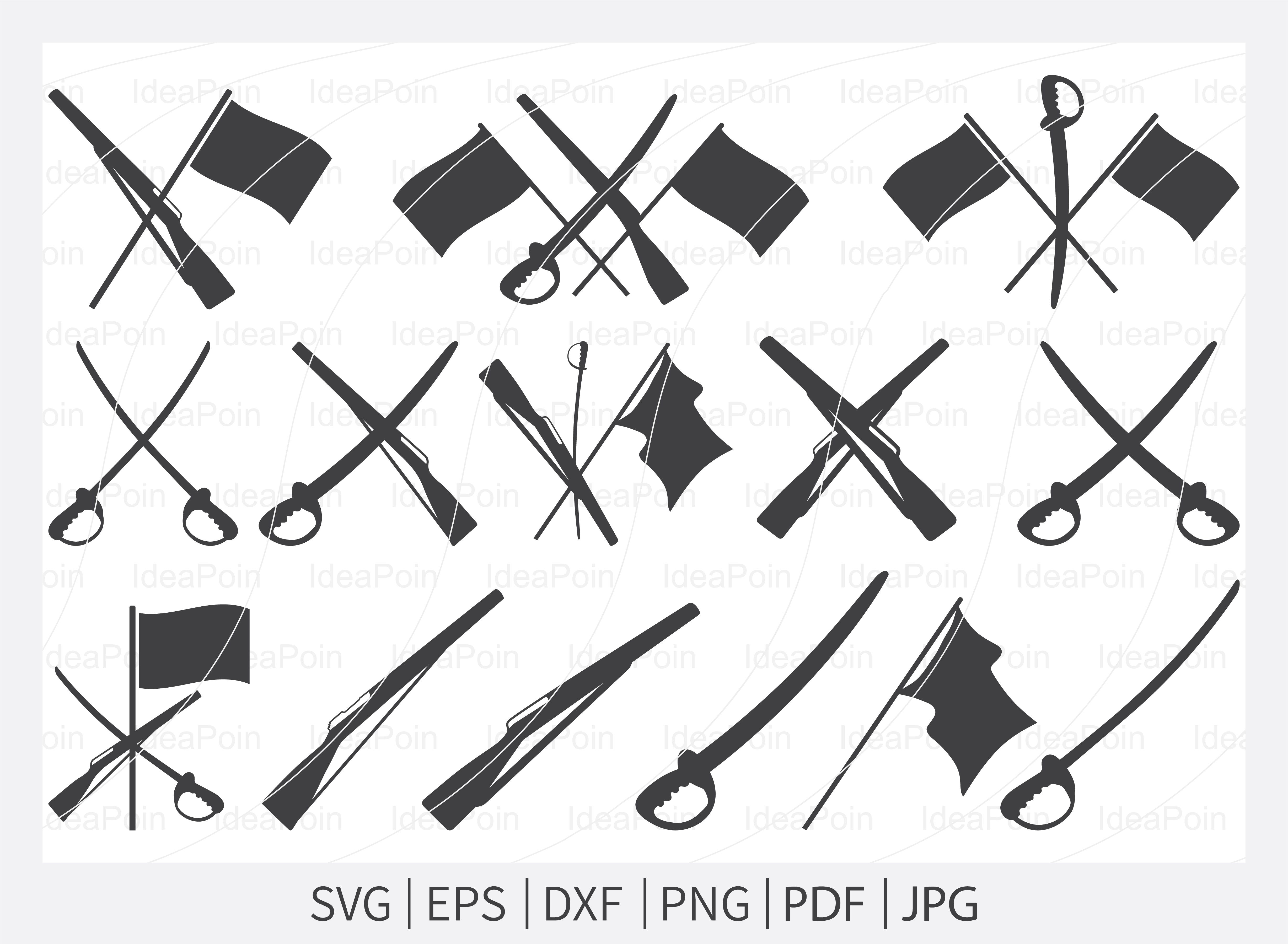 Color Guard SVG, Marching Band svg, black color guard rifle, Color ...