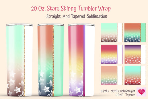 Color Ombre Skinny Tumbler Wrap. Tumbler Ombre Sublimation Sublimation Kseniia designer 