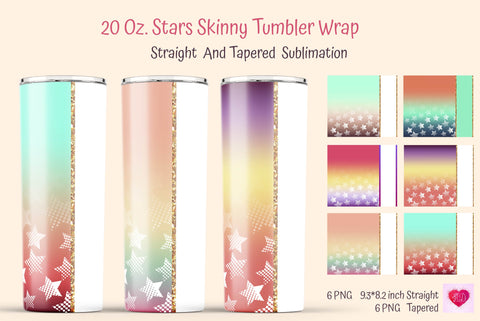 Color Ombre Skinny Tumbler Wrap. Tumbler Ombre Sublimation Sublimation Kseniia designer 