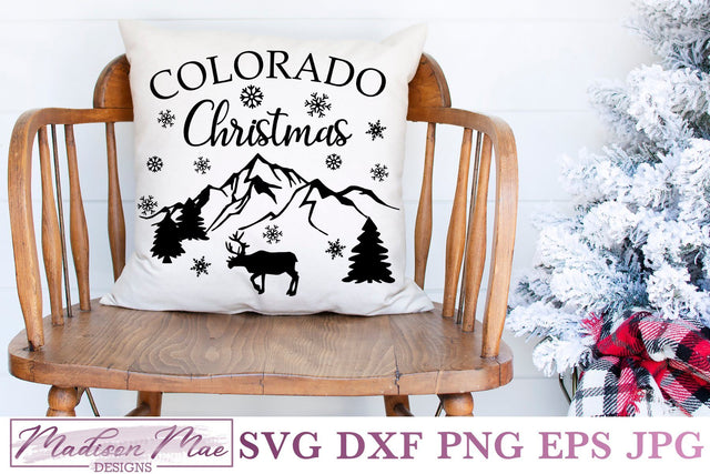 Colorado Christmas, Christmas Moose SVG SVG Madison Mae Designs 