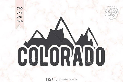 Colorado cut file SVG TheBlackCatPrints 