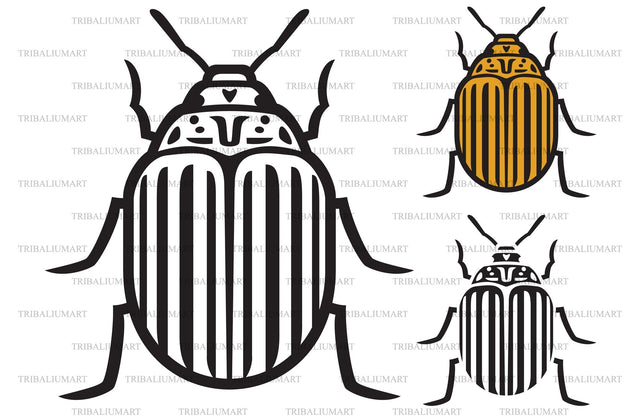 Colorado potato beetle SVG TribaliumArtSF 