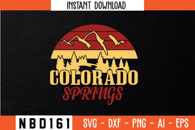 colorado springs T-Shirt Design SVG Nbd161 
