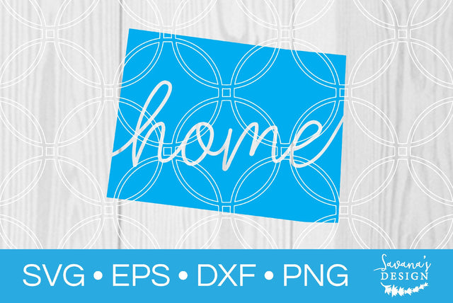 Colorado State with Home SVG SavanasDesign 