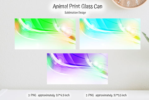 Colorful Abstract Glass Can Wrap Sublimation Design Sublimation Kseniia designer 