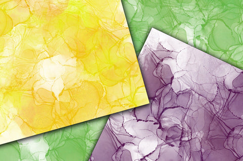 Colorful Alcohol Ink Digital Papers SVG Old Market 