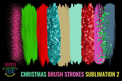 Colorful Brush Strokes Sublimation-Brush Strokes Background Sublimation Happy Printables Club 
