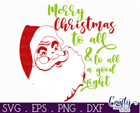 Colorful Christmas Svg Round Sign, Merry Christmas To All SVG Crafty Mama Studios 