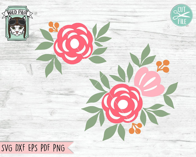 Colorful Flower Border SVG Cut File SVG Wild Pilot 