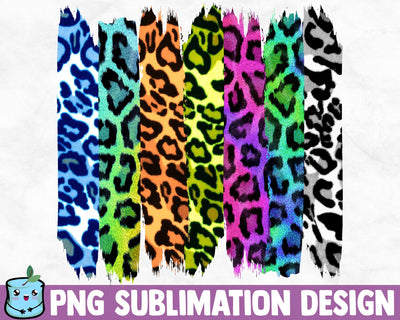 Colorful Leopard Brush Strokes SVG MintyMarshmallows 