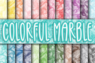 Colorful Marble Digital Paper Textures Digital Pattern Old Market 