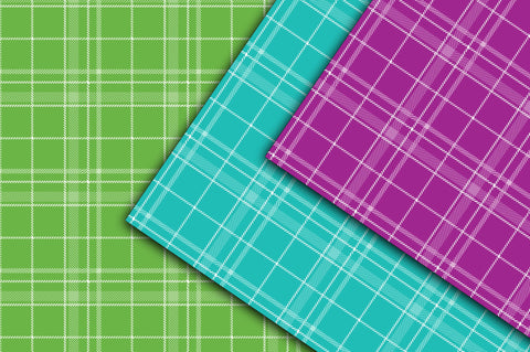 Colorful Plaid Digital Paper Digital Pattern Old Market 