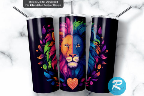 Colorful Pride Love 20 oz / 30 oz Skinny Tumbler Sublimation Regulrcrative 