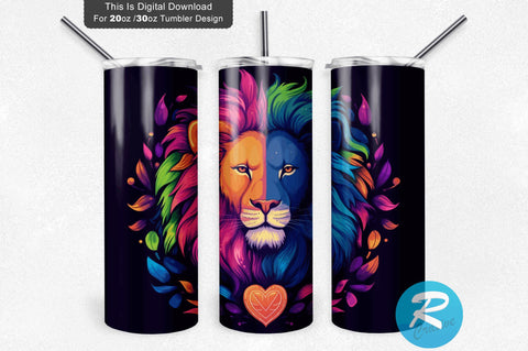 Colorful Pride Love 20 oz / 30 oz Skinny Tumbler Sublimation Regulrcrative 