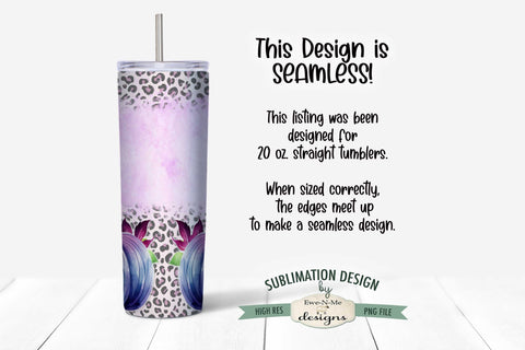 Colorful Pumpkin Seamless Sublimation Tumbler Design Sublimation Ewe-N-Me Designs 